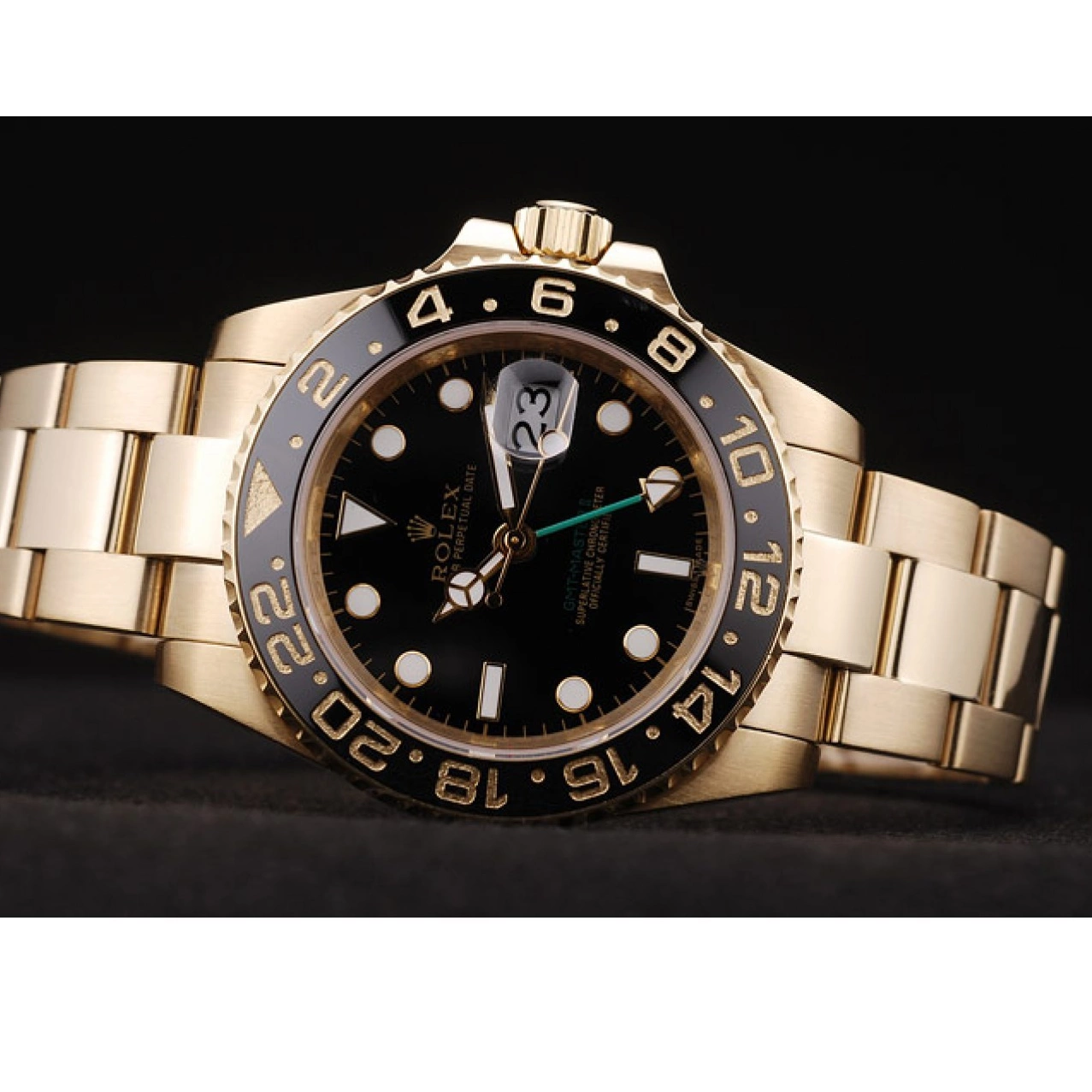 AAA Replica Watches Bezel Black GMT Master II Ceramic Dial 98228 Rolex Black 0806